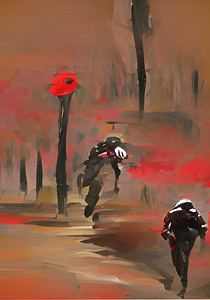 Speed ​​between a man in the war1