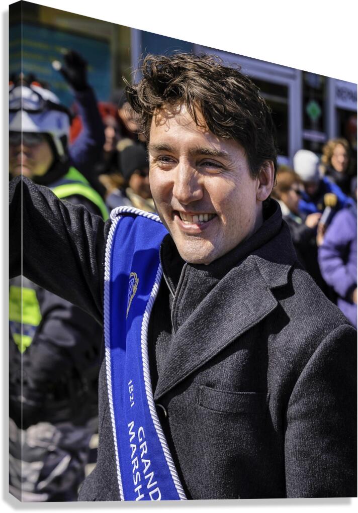 Justin Trudeau Canvas Print