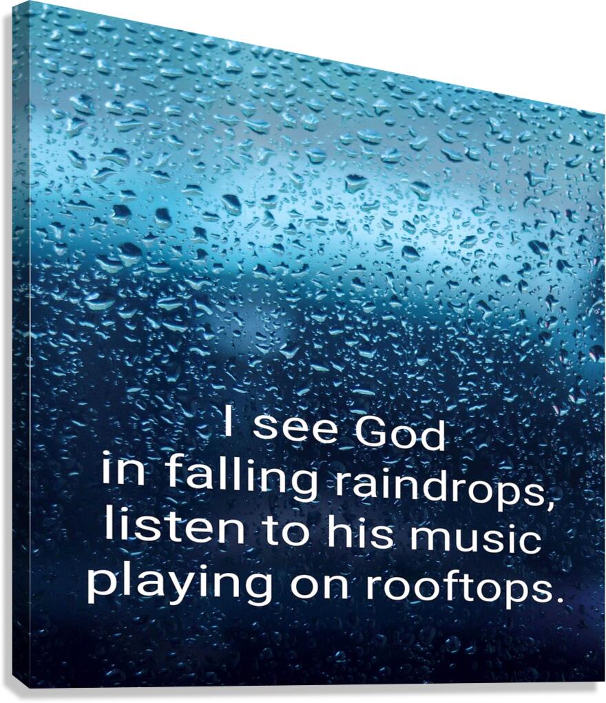 I see God Canvas Print