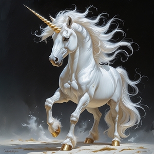 Horse delightful with colorful life. 