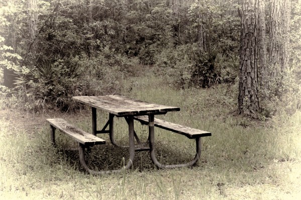 A_Lonely_Table Print