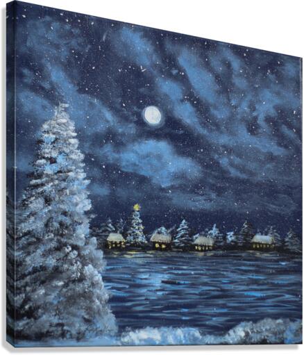 Lakeside Winter Canvas Print