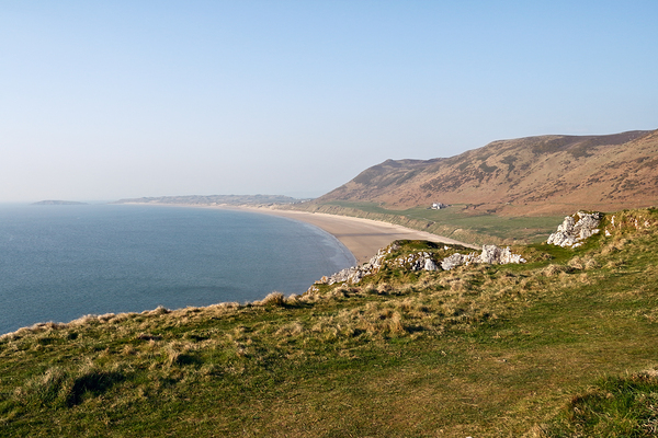 Rhosilli bay beach 1 Print