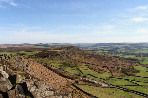 Curbar Edge view  Print