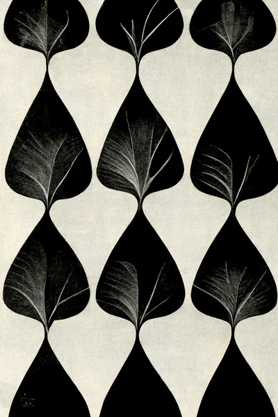 Seamless Leaf Pattern Print