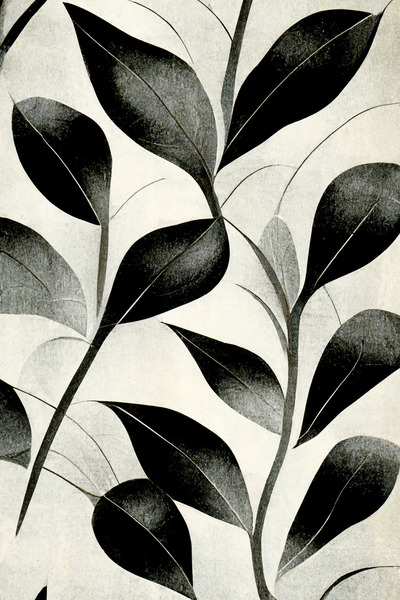 Patterned Leaves  Print