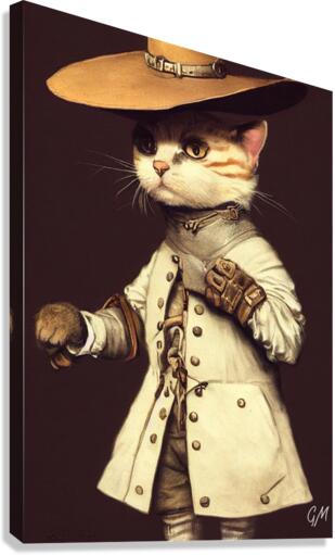 Pilgrim Cat Canvas Print