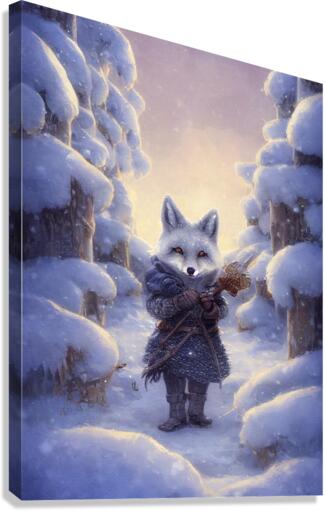 Snow Fox Canvas Print