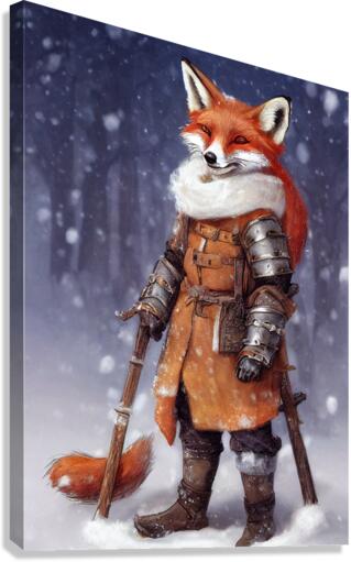 Fox Knight Canvas Print