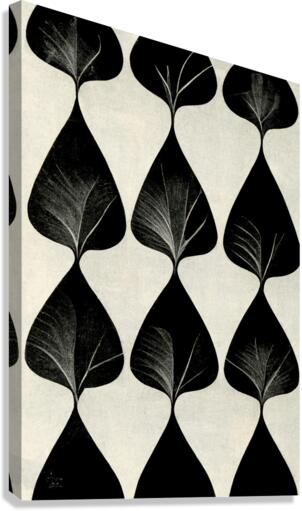 Seamless Leaf Pattern Canvas Print
