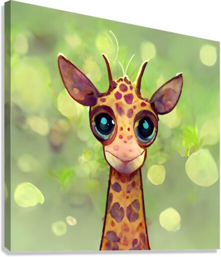 Jungle Giraffe  Canvas Print