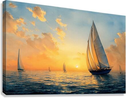 Sailing Free Canvas Print