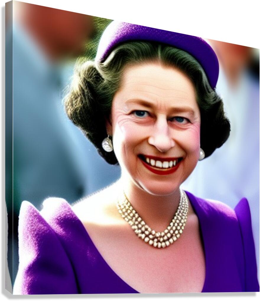 Queen Elizabeth II Canvas Print