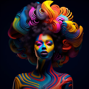 blackdigitalart 3d digital illustration of an afr