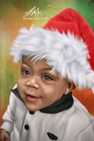 Baby Santa Print