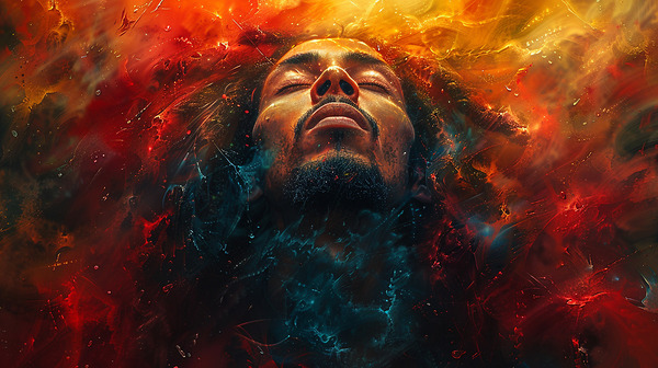 blackdigitalart wallpapers reggae bob marley conc Print