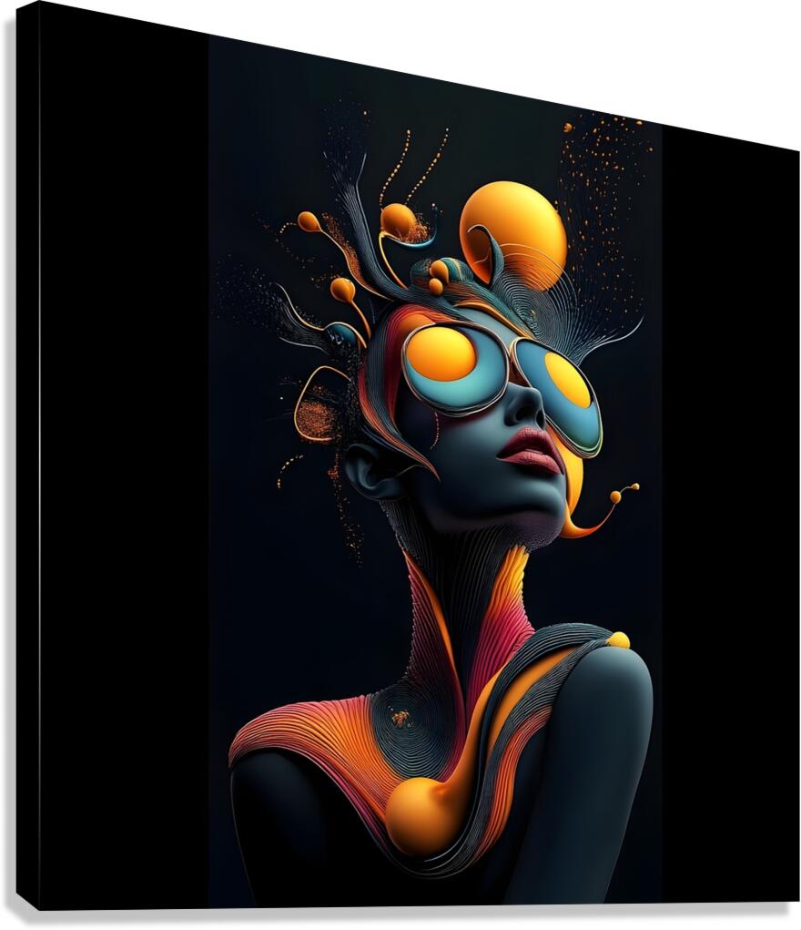 Vivid Vitality The Reflective Icon Canvas Print