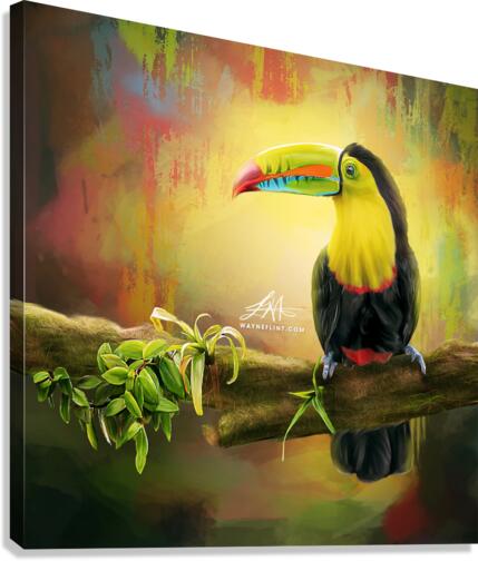 Digital Toucan Canvas Print