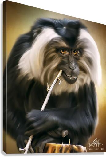 Digital Monkey Canvas Print