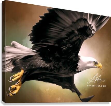 Digital Eagle Canvas Print