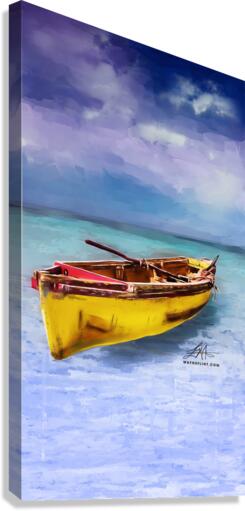 Digital Canoe Canvas Print