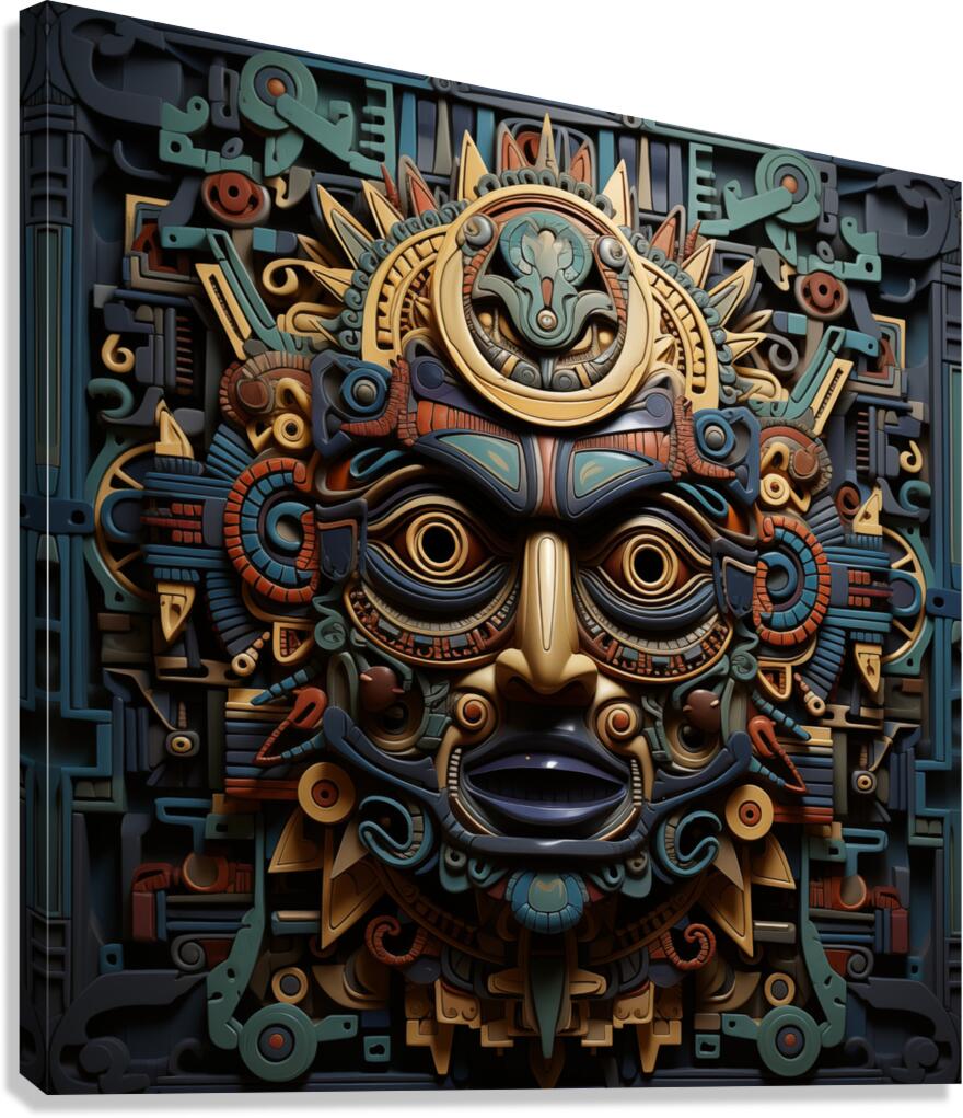 Aztec Art 1 Canvas Print