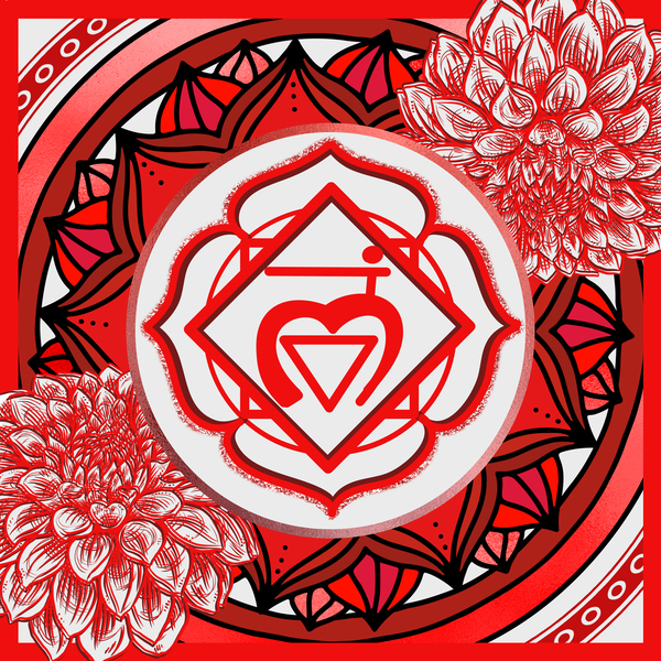Root Chakra Mandala Print