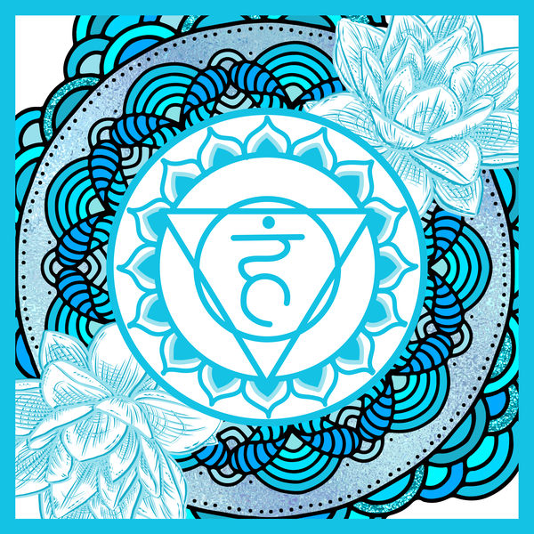 Throat Chakra Mandala by Lily Bennu