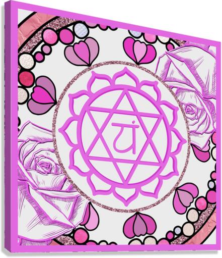 Heart Chakra Mandala Canvas Print