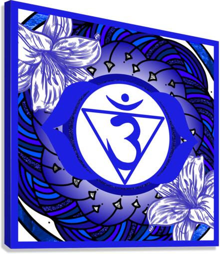 Third Eye Chakra Mandala Canvas Print