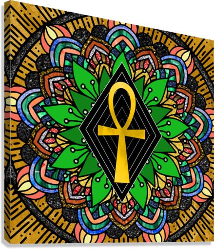 Ankh Mandala Canvas Print