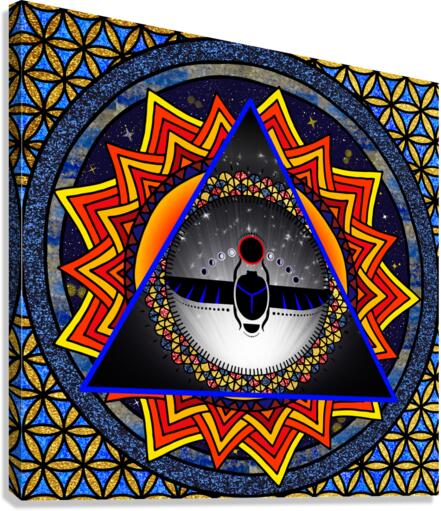 Khepri Mandala Canvas Print
