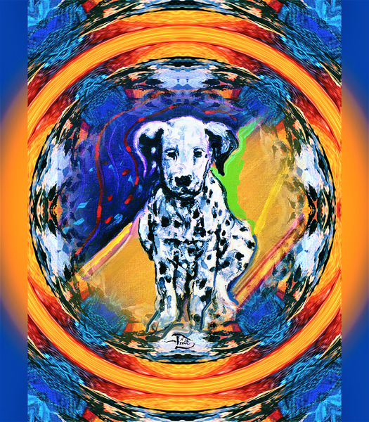 46. Lowell Devin Best in Show Dog Show Art : Mini-Sun Ring by Lowell Phoenix Devin