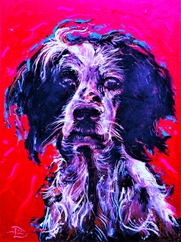 45. Lowell Devin Best in Show Dog Show Art : Sammy Chopstix by Lowell Phoenix Devin