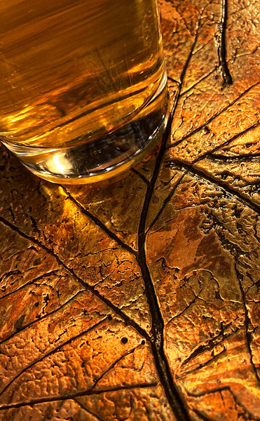 Glass on copper leaf by Rich Forsgren