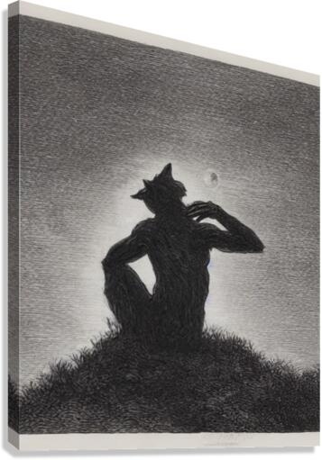 Moon Bathing Canvas Print