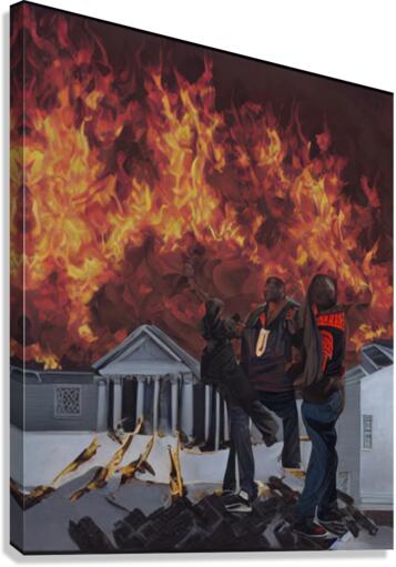 Down Goes Canvas Print