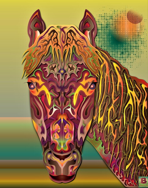 Burgundy Stallion  by Vanwizle