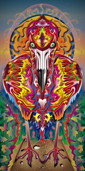 Flaming Flamingo by Vanwizle