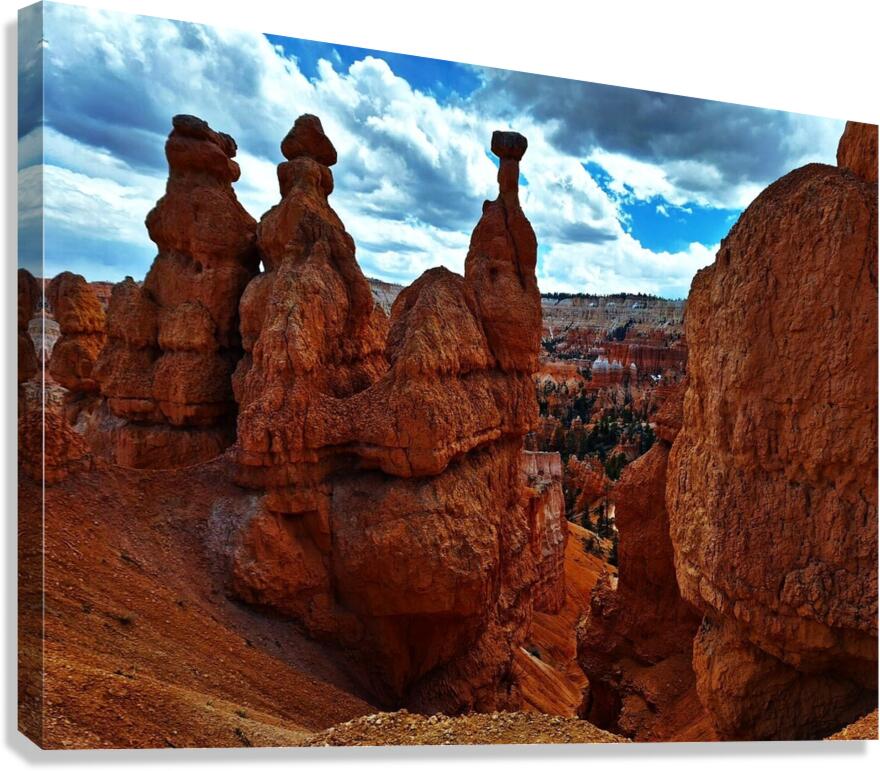 Orange Blimps Canvas Print