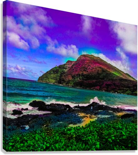 Pink Cavern Mountain Canvas Print