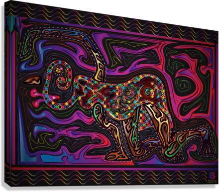 Determination Crawl Canvas Print