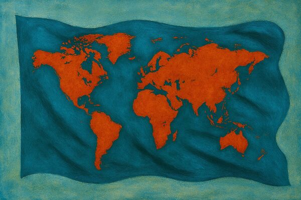 World Wide Flag Print