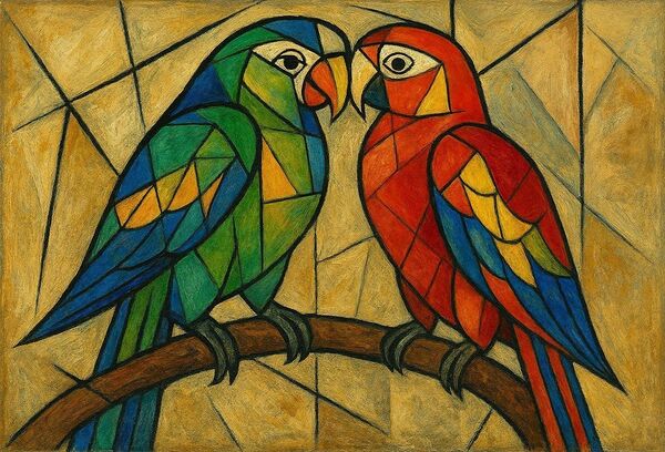 Two Parotts Print