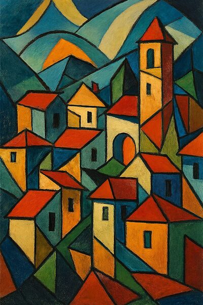 Village Print