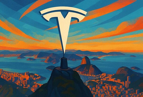 Tesla Mountain Print