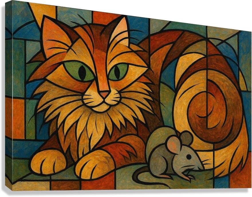 Cat N Mouse Canvas Print