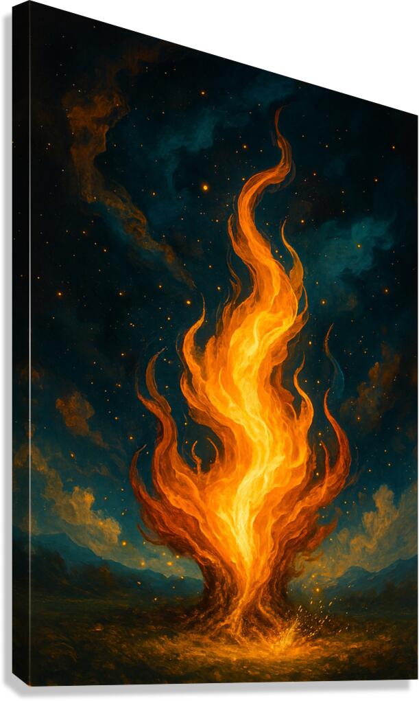 Fire Cosmic Canvas Print