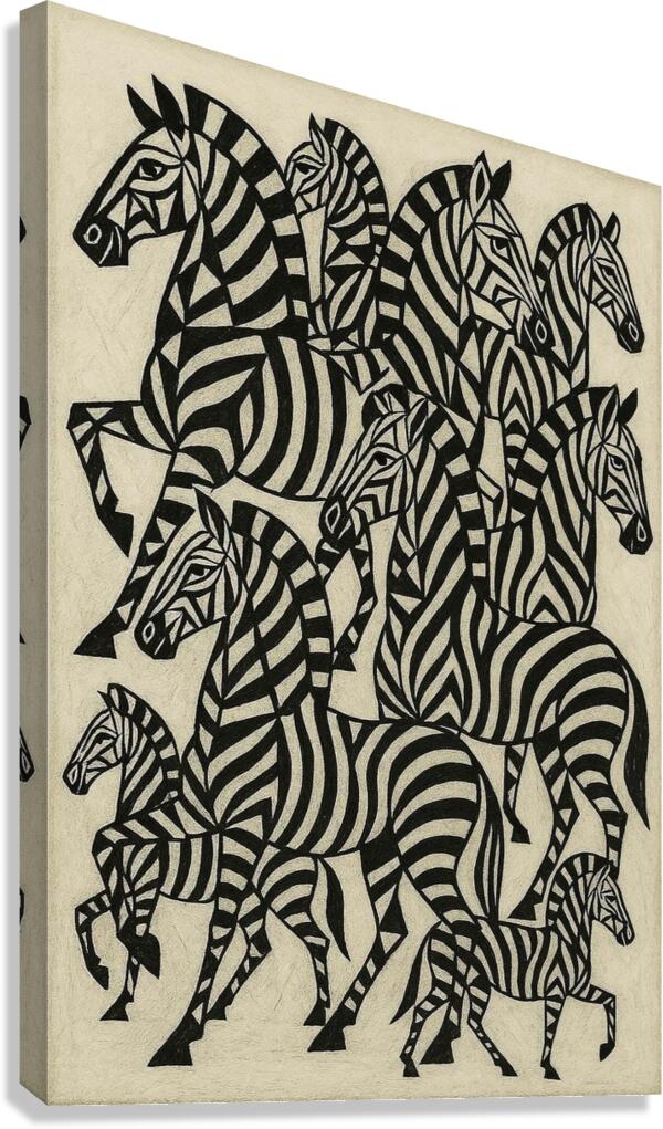Zebras Canvas Print