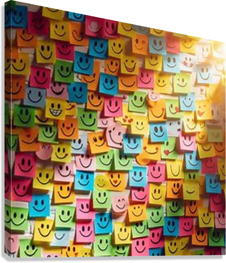 happy faces Canvas Print